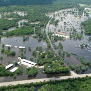 Houston flooding aerial