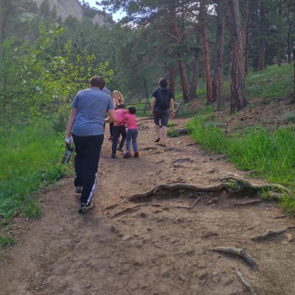 Group hike in May of 2021