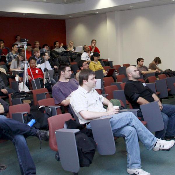 Group members attending lectures at the I-CAMP 2010 summer school in Australia in 2010