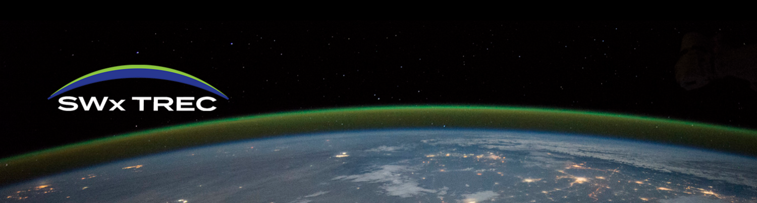 green airglow over planet earth