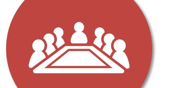 Clipart of people sitting around a meeting table