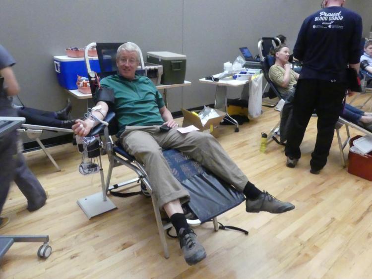 Blood Donor Brian Robinson Saving lives in April 2019