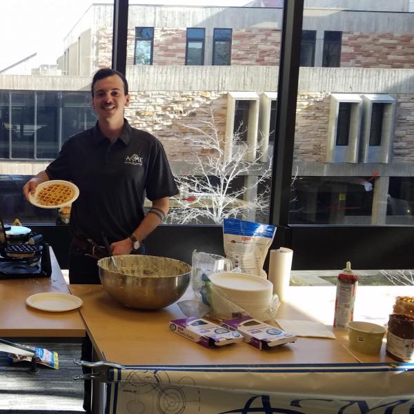 ASME Finals Week Waffle Table CU Boulder