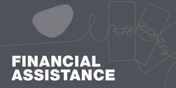 stylized text 'Financial Assistance'