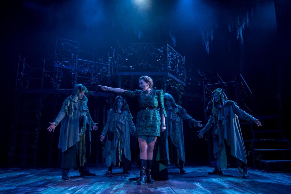 Students performing Into the Woods