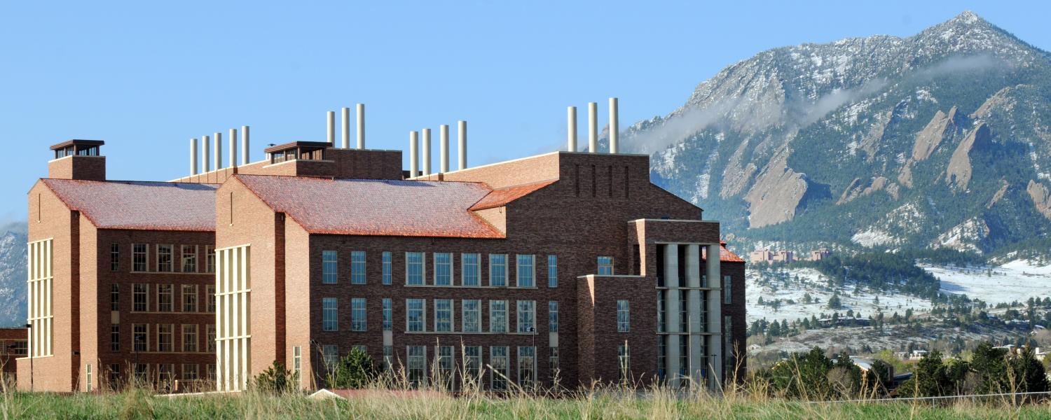 Biotechnology Building exterior with mountainscape