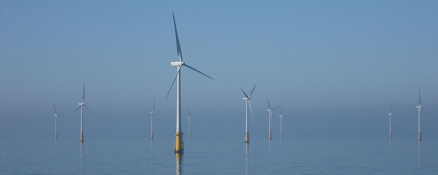 wind turbines in the North Sea