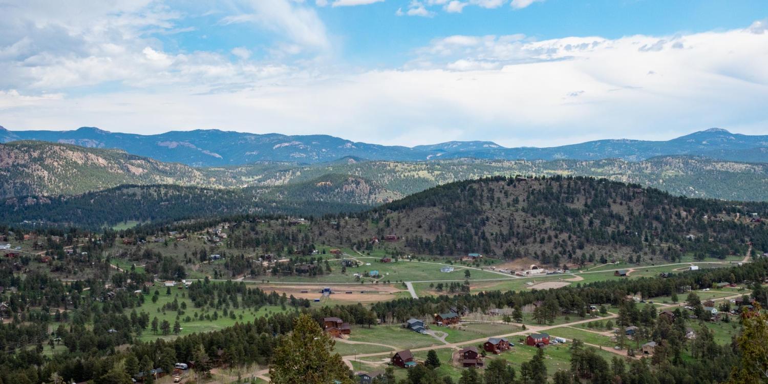 Overlooking the town of Bailey, Colorado (Photo by Patrick Campbell/University of Colorado)