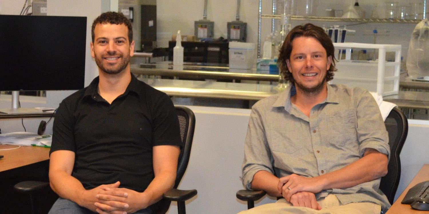 Alumni Tyler Huggins and Justin Whiteley, founders of Emergy Foods