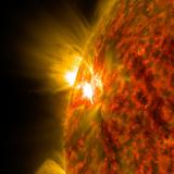 Solar flare erupt from the sun