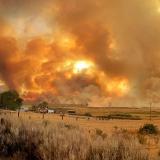 The Slink Fire burning east of Modesto, California, in September 2020. (Photo: U.S. Forest Service)