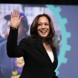 Senator Kamala Harris speaking with attendees at the 2019 National Forum on Wages and Working People (Photo by Gage Skidmore)
