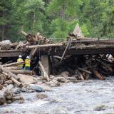 The aftermath of 2021 floods in Poudre Canyon.
