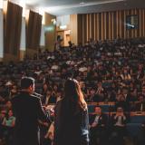 Stock image of a conference