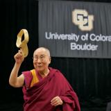 His Holiness the Dalai Lama speaking at CU Boulder in 2016