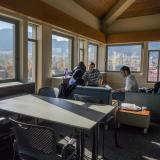Students study on the top floor of JILA, a joint research institute of CU Boulder and NIST.