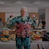 Pete Davidson with his mom in a Super Bowl commercial