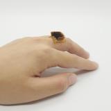Hand with a thermoelectric wearable device worn like a ring