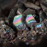A close up photo of a mineral in rock