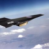 Artist's depiction of NASA's X-43A aircraft in flight