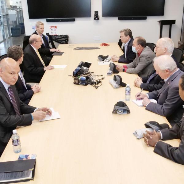 Colorado State House Science Committee visits the CU Boulder aerospace sciences building