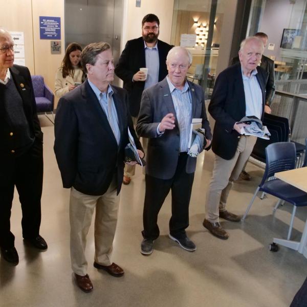 Left to right: Congressmen Bill Foster, Illinois; Donald Norcross, New Jersey; Jerry McNerney, California; Richard (Dick) Obermann, the committee’s chief of staff