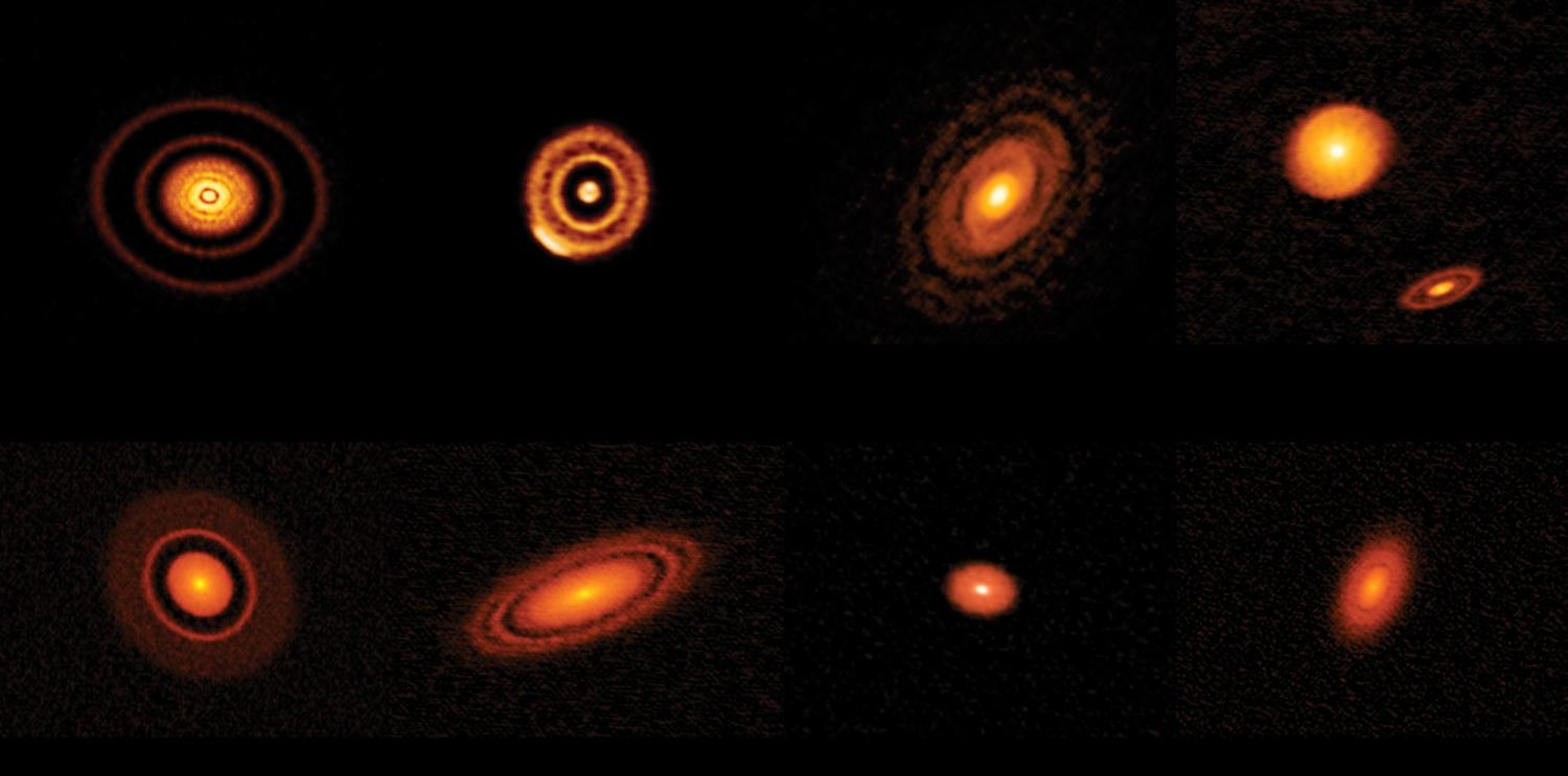 Images of "circumstellar" disks circling young stars produced by the Atacama Large Millimeter Array (ALMA)