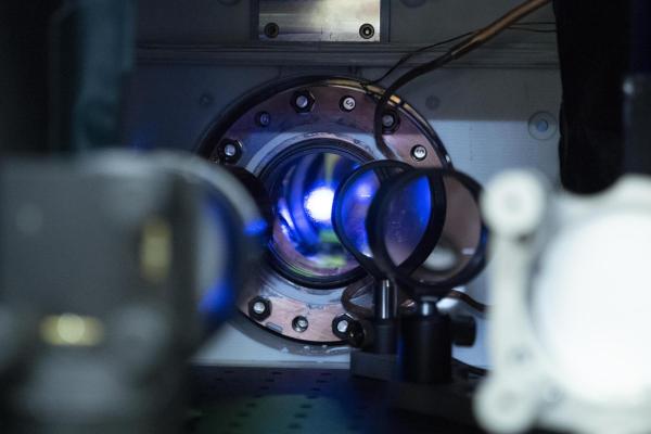 Photo of the mirrors in an atomic clock