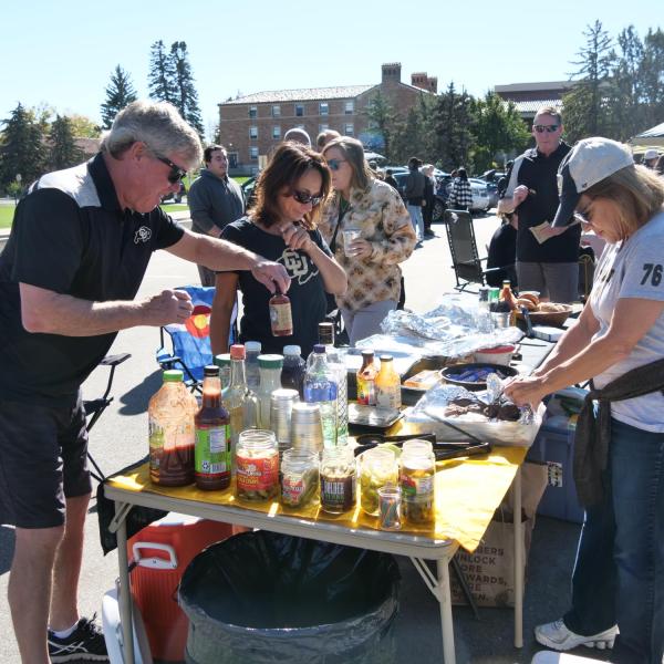 Family Weekend at CU Boulder on October 16, 2021. (Photo by Glenn Asakawa/University of Colorado)