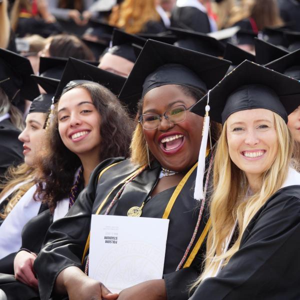 Commencement procession from Norlin Quad to Folsom Stadium