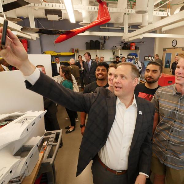 NASA Administrator explores future of aerospace engineering at new campus building