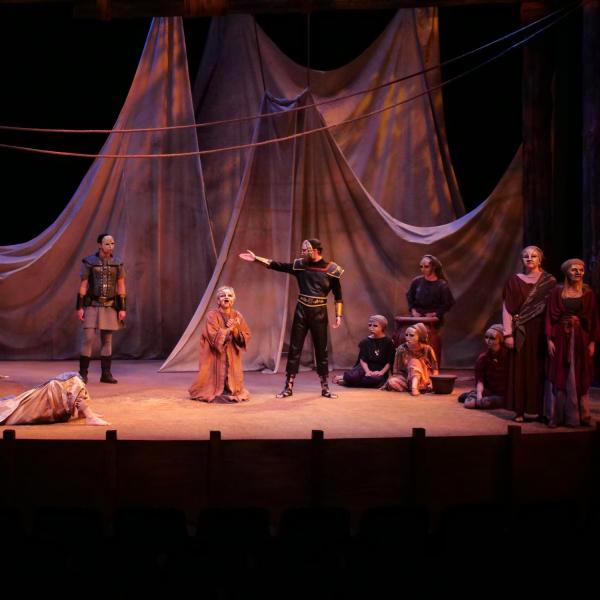 CU Theatre students perform Euripides' Hecuba, an ancient Greek play about loss and revenge. Photo by Patrick Campbell.