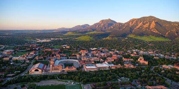 Aerial view of campus