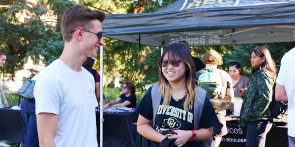 students talk at CUnity Fest