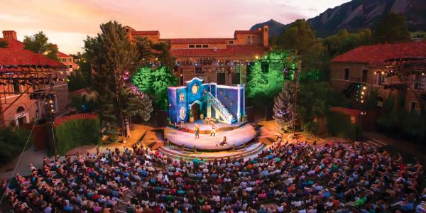 Colorado Shakespeare Festival performance at the Mary Rippon Outdoor Theatre