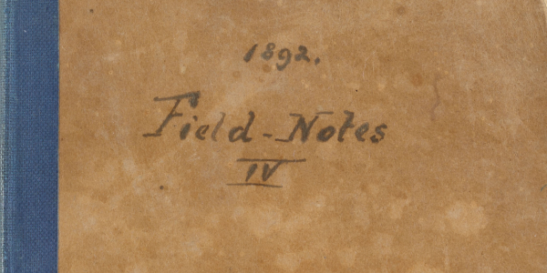 Field notes journal from 1892