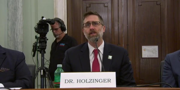 Marcus Holzinger testifying before the U.S. Congress