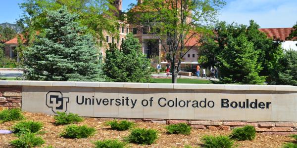 University of Colorado Boulder sign