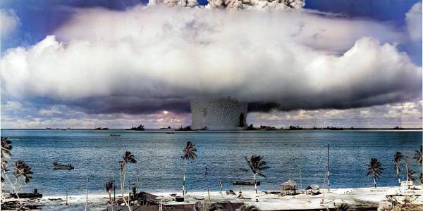 A nuclear weapon test by the United States military at Bikini Atoll