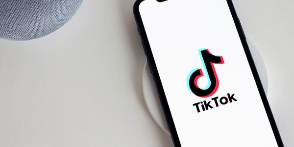 Smart phone with TikTok logo on the screen