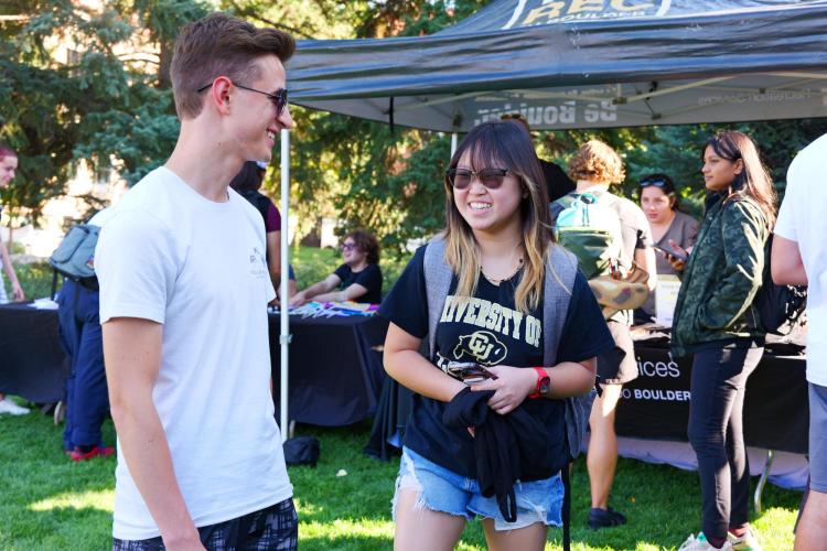 students talk at CUnity Fest