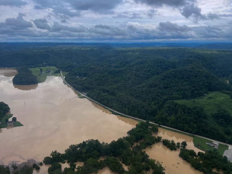 Flooding in eastern Kentucky on July 29, 2022.