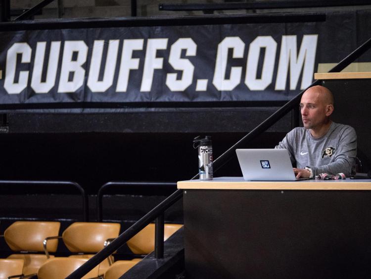 Technical coordinator for women’s volleyball at CU Boulder Eduardo Fiallos