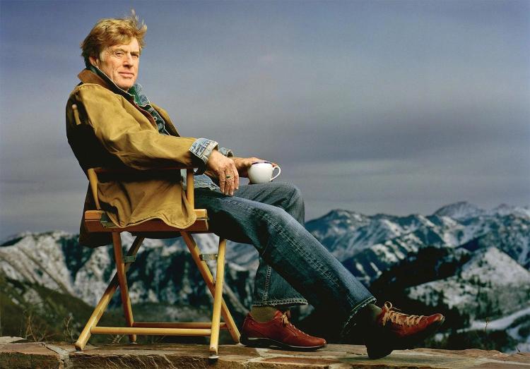Robert Redford is pictured at his home in Sundance, Utah