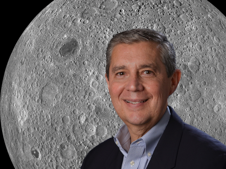 Jack Burns headshot with moon in background