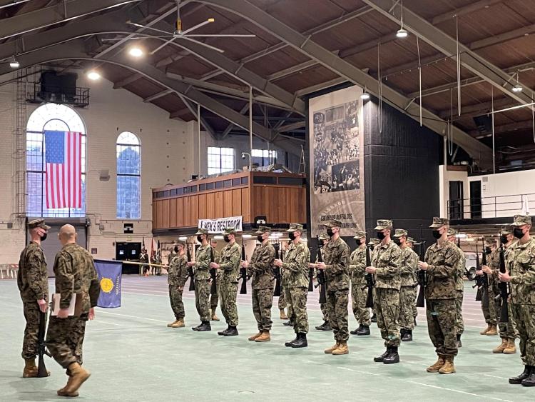 NROTC drill team