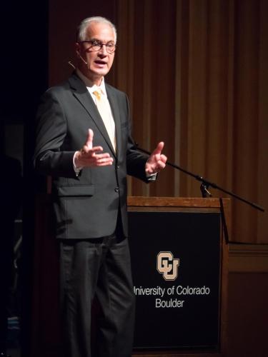 Mark Kennedy addresses Boulder campus during open forum