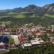 Aerial of CU Boulder Campus