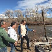 Gunnar Paulsen (‘18) working with farmers on the Acequia Project in the San Luis Valley 