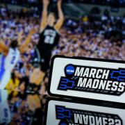 March Madness on a TV screen